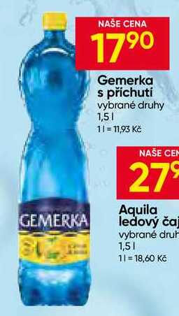 Gemerka s příchutí vybrané druhy 1,5l
