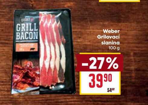 Weber Grilovací slanina 100 g 