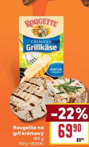 Rougette na gril krémový 180 g