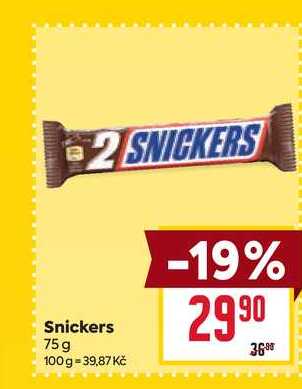 Snickers 75g 