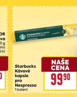 Starbucks Κávové kapsle pro Nespresso 1 balení