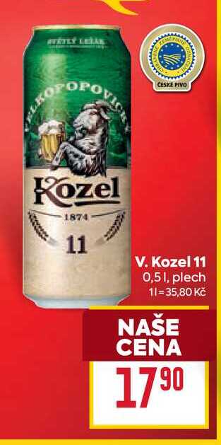 V. Kozel 11 0,51, plech 