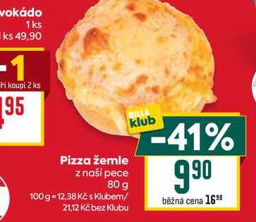 Pizza žemle z naší pece 80 g