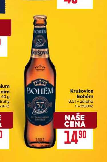Krušovice Bohém 0,5l 