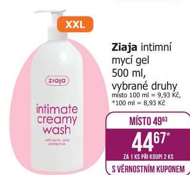 Ziaja intimní mycí gel 500 ml, vybrané druhy