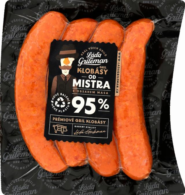 Kostelecké uzeniny Grilovací klobása od mistra