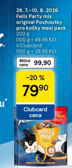Felix Party mix original Pochoutky pro kočky maxi pack, 200 g