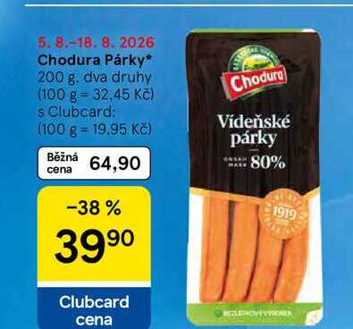 Chodura Párky, 200 g