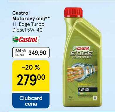 Castrol Motorový olej, 1 l, Edge Turbo Diesel 5W-40