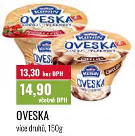 OVESKA, více druhů, 150g 