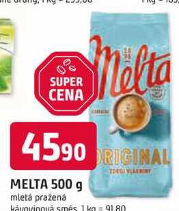 ORIGINAL MELTA 500 g mletá pražená