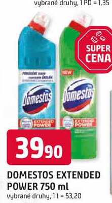 DOMESTOS EXTENDED POWER 750 ml