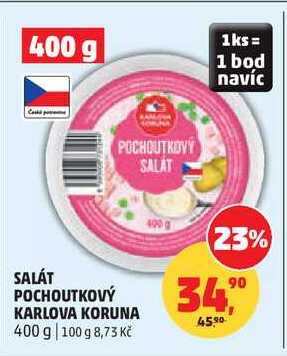 SALÁT POCHOUTKOVÝ KARLOVA KORUNA, 400 g 