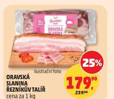 ORAVSKÁ SLANINA ŘEZNÍKŮV TALÍŘ, 1 kg
