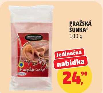 PRAŽSKÁ ŠUNKA, 100 g
