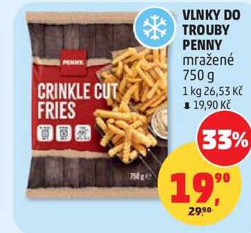 VLNKY DO TROUBY PENNY mražené, 750 g 