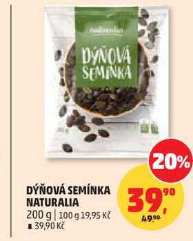 DÝŇOVÁ SEMÍNKA NATURALIA, 200 g 
