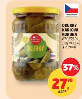 OKURKY KARLOVA KORUNA, 670/350 g