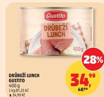 DRŮBEŽÍ LUNCH, 400g