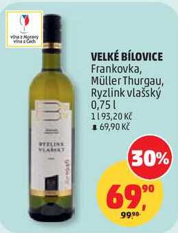 VELKÉ BÍLOVICE Frankovka, 0,75 l