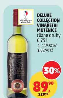 DELUXE COLLECTION VINAŘSTVÍ MUTĚNICE různé druhy, 0,75 l 