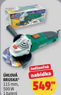 ÚHLOVÁ BRUSKA 115 mm, 500 W, 1 balení