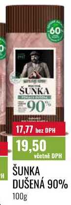 ŠUNKA DUŠENÁ 90%, 100g