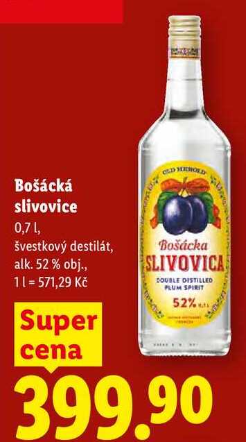 Bošácká slivovice, 0,7 l