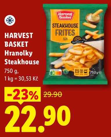HARVEST BASKET Hranolky Steakhouse, 750 g