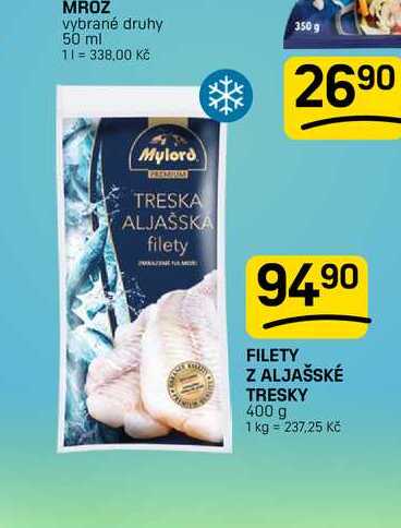 FILETY Z ALJAŠSKÉ TRESKY 400 g