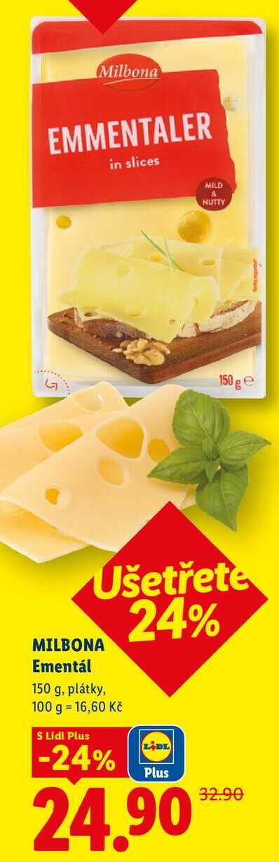 MILBONA Ementál, 150 g