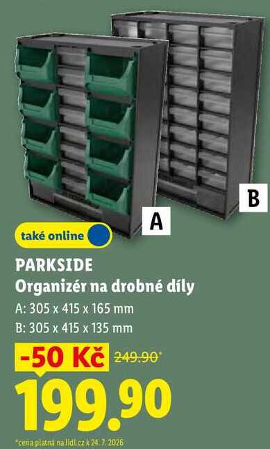 PARKSIDE Organizér na drobné díly 