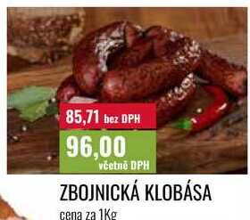 ZBOJNICKÁ KLOBÁSA cena za 1Kg