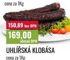 UHLÍŘSKÁ KLOBÁSA cena za 1Kg