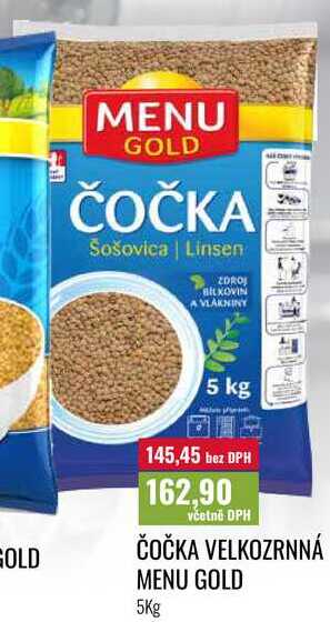 ČOČKA VELKOZRNNÁ MENU GOLD, 5Kg