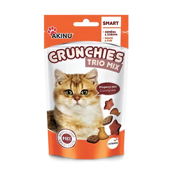 Akinu CRUNCHIES TRIO MIX pro kočky