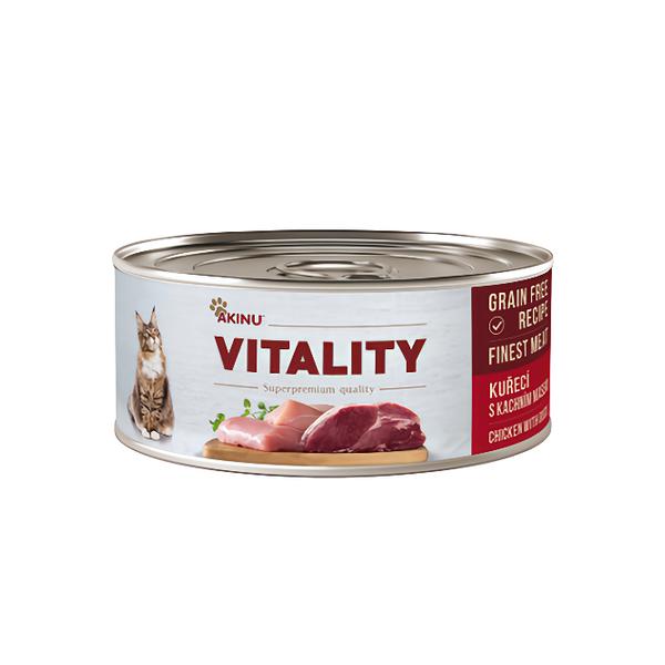 Akinu VITALITY Kuřecí s kachním masem pro kočky