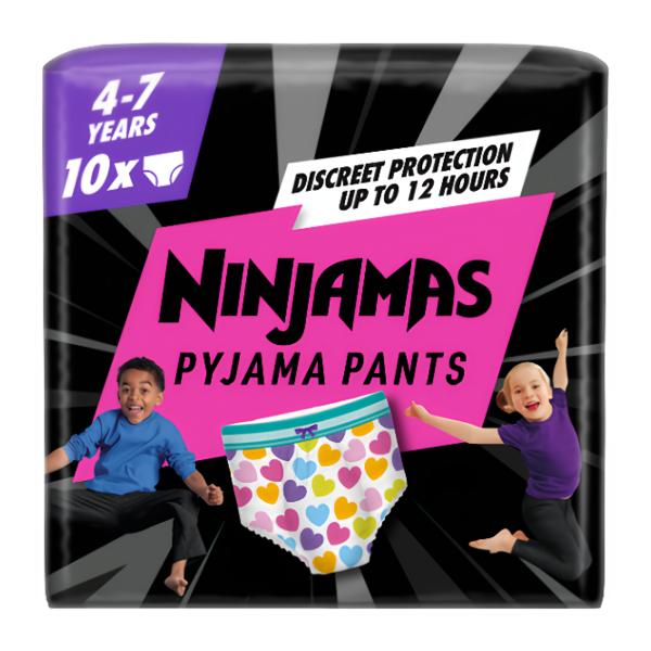 Pampers Ninjamas Pyjama Pants Heart vel. 7 (17-30 kg)