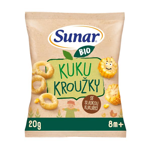 Sunar BIO Dětské křupky Kuku kroužky, 9m+