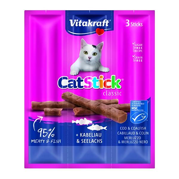 Vitakraft Cat Stick treska-treska tm. 3x6g