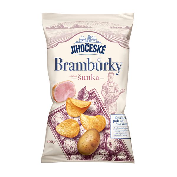 Jihočeské Brambůrky s příchutí šunka