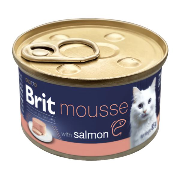 Brit Premium by Nature Cat Can with Salmon, pro kočky