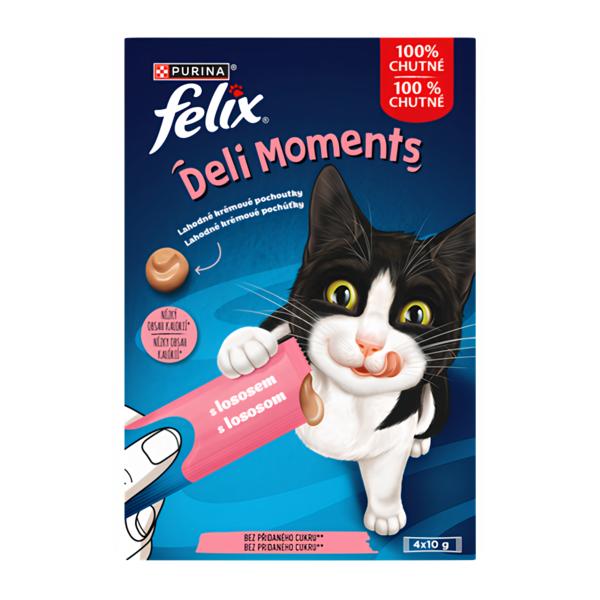 Felix DELIMOMENTS s příchutí lososa 4x10g