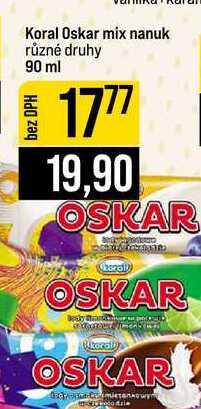 Koral Oskar mix nanuk různé druhy 90 ml 