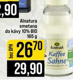 Alnatura smetana do kávy 10% BIO 165 g