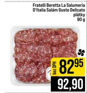 Fratelli Beretta La Salumeria D'Italia Salam Gusto Delicato plátky 90 g