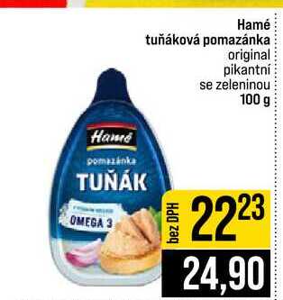 Hamé tuňáková pomazánka original pikantní se zeleninou 100 g