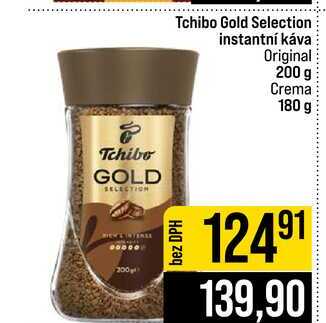 Tchibo Gold Selection instantní káva Original 200 g Crema 180 g 