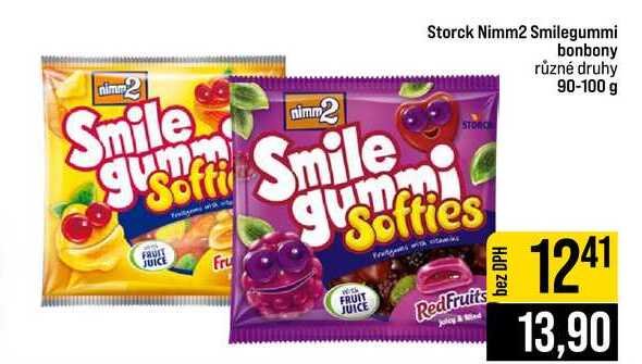 Storck Nimm2 Smilegummi bonbony různé druhy 90-100 g