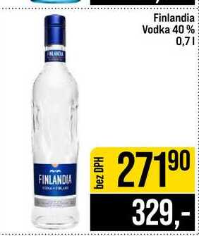 Finlandia Vodka 40% 0,7l